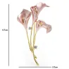 PulseraBroche elegante - lirio de 3 flores - con cristales