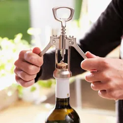 BarSacacorchos de mariposa de acero inoxidable - abrebotellas de vino