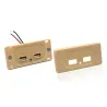 Accesorios de interiorCargador de coche - dos puertos USB - enchufe con indicador LED azul - DC5V/3.1A - 12V