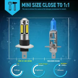 H1Faro de coche / luz de niebla - Bombilla LED - 6000K - H1 - H3 - H27/881 / H27/880 - 2 piezas