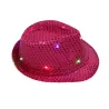 Retro disco hat - LED - glowing - with sequins / glitterHats & Caps