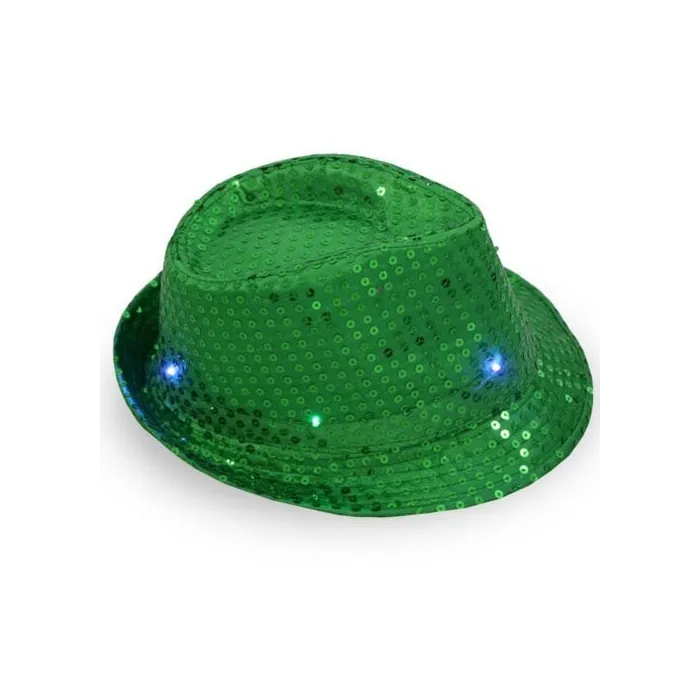 Retro disco hat - LED - glowing - with sequins / glitterHats & Caps