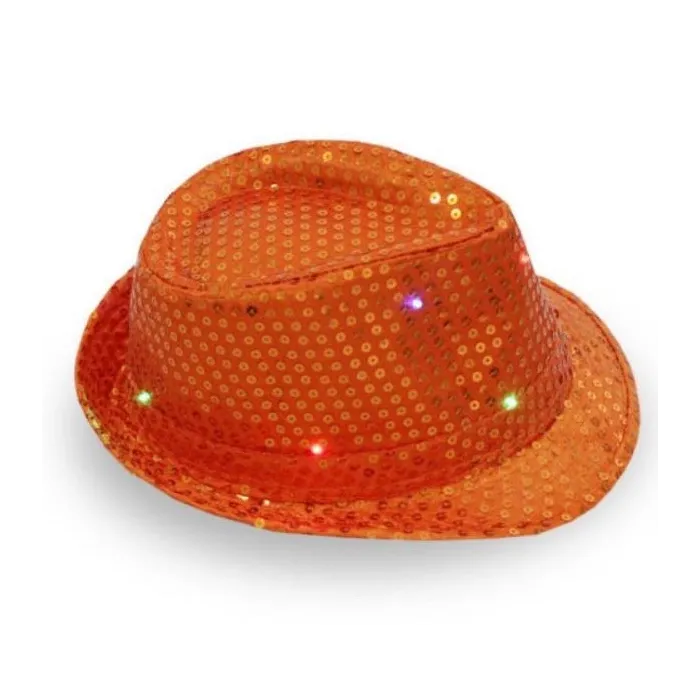 Sombreros & gorrasGorro disco retro - LED - brillante - con lentejuelas / purpurina
