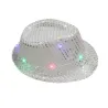 Retro disco hat - LED - glowing - with sequins / glitterHats & Caps