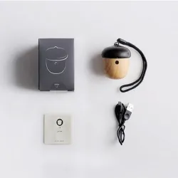 Altavoz BluetoothAcorn - mini altavoz Bluetooth - inalámbrico - con micrófono - con forma de castaño