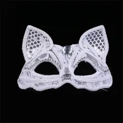 MáscaraLujoso antifaz veneciano - encaje / purpurina / lentejuelas - ojo de gato - Halloween / mascaradas