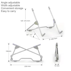 Folding - adjustable - laptop stand - aluminum alloyTablets