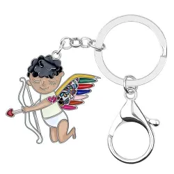 llaveroLlavero de esmalte - con ángel cupido