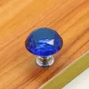 MueblesPerillas de muebles elegantes - forma de diamante de vidrio