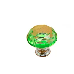 MueblesPerillas de muebles elegantes - forma de diamante de vidrio