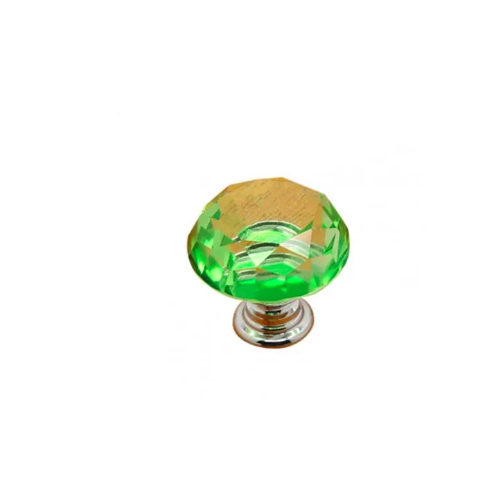 MueblesPerillas de muebles elegantes - forma de diamante de vidrio