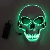 LED face mask - glowing skull - Halloween - festivalsMasks