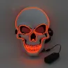 LED face mask - glowing skull - Halloween - festivalsMasks