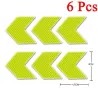 PegatinasFlecha reflectante - pegatina autoadhesiva - seguridad - advertencia - para coches / motos / bicicletas / ropa