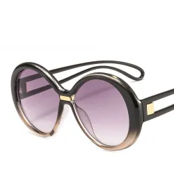 Gafas de solGafas de sol redondas de moda - de gran tamaño - lentes de colores vintage - UV400