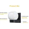 ApliquesLámpara moderna en forma de bola - aplique de exterior