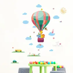 Pegatinas de paredVinilos decorativos de pared - globos de colores / nubes / animales