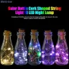 Iluminación solarCorcho de botella con energía solar - guirnalda - LED - luz nocturna