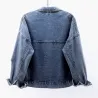 ChaquetasChaqueta de mezclilla corta vintage - con diamantes / agujeros