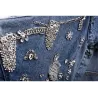 ChaquetasChaqueta de mezclilla corta vintage - con diamantes / agujeros