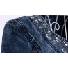 ChaquetasChaqueta de mezclilla corta de moda - con lentejuelas / cristales - delgada