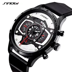RelojesSINOBI - elegante reloj de cuarzo creativo - correa de caucho