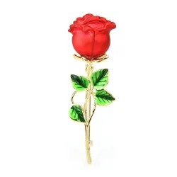 BrochesBroche clásico rosa roja