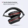 AuricularesAusdom M09 - auriculares inalámbricos - auriculares con micrófono - plegables - Bluetooth - compatible con tarjeta TF