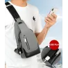 Luxurious chest / shoulder bag - backpack - USB charging port - waterproof - unisexBackpacks