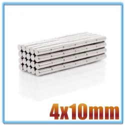 N35N35 - imán de neodimio - cilindro fuerte - 4 mm * 10 mm - 20 - 500 piezas