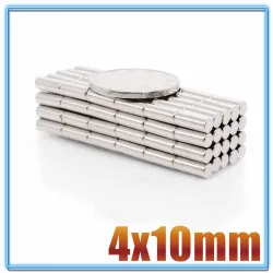 N35N35 - imán de neodimio - cilindro fuerte - 4 mm * 10 mm - 20 - 500 piezas