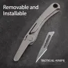 Cuchillos & multitoolsMinicuchillo multifunción - plegable - hoja extraíble - aleación de titanio