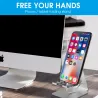 TitularesMini stand - soporte - para iPad/tablet/phone - compartimentos ajustables