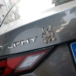 PegatinasAdhesivo metálico para coche/moto - emblema - samurái japonés
