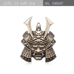 PegatinasAdhesivo metálico para coche/moto - emblema - samurái japonés