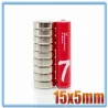 N35 - neodymium magnet - strong round disc - 15mm * 5mmN35