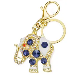 llaveroElefante de cristal - llavero