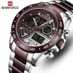 RelojesNAVIFORCE - reloj de cuarzo de lujo - acero inoxidable - resistente al agua