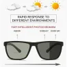 Classic square sunglasses - polarized - flexible rubber - unisexSunglasses