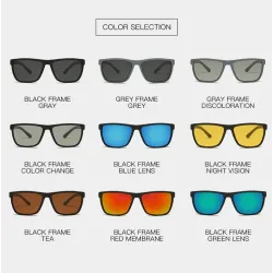 Gafas de solGafas de sol cuadradas clásicas - polarizadas - caucho flexible - unisex