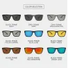 Classic square sunglasses - polarized - flexible rubber - unisexSunglasses