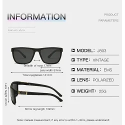 Gafas de solGafas de sol cuadradas clásicas - polarizadas - caucho flexible - unisex