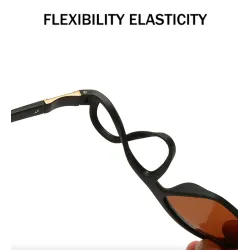 Gafas de solGafas de sol cuadradas clásicas - polarizadas - caucho flexible - unisex