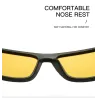 Gafas de solGafas de sol cuadradas clásicas - polarizadas - caucho flexible - unisex