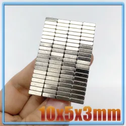 N35N35 - imán de neodimio - bloque cuboide - 10 mm * 5 mm * 3 mm - 20 - 500 piezas