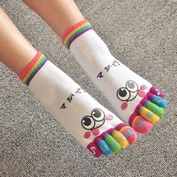 Funny kids socks - five toes - cottonClothing