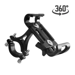 TitularesSoporte de teléfono universal - para manillar de bicicleta / motocicleta - antideslizante - clip - giratorio - aleac...