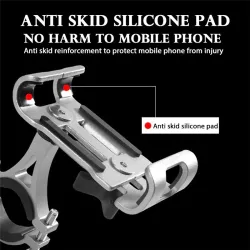 TitularesSoporte de teléfono universal - para manillar de bicicleta / motocicleta - antideslizante - clip - giratorio - aleac...