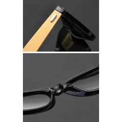Gafas de solGafas de sol retro clásicas - madera de bambú - UV400 - unisex