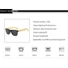 Stylish sunglasses - polarized - wooden frame - unisexSunglasses